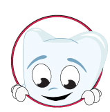 Cartoon tooth smiling