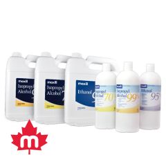 Alcohols - 70%, 99% Isopropyl Alcohol and  95% Ethanol
