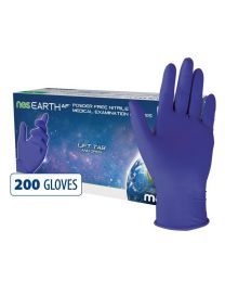 maxill nes EARTH AF Powder Free Nitrile Medical Examination Gloves