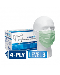 maxill Plus Earloop Style Procedural Masks - Classic - Green