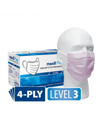 maxill Plus Earloop Style Procedural Masks - Classic - Pink