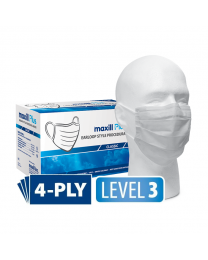 maxill Plus Earloop Style Procedural Masks - Classic - White